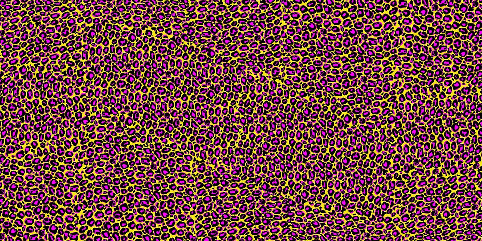 Acid Pop Leopard Magenta Yellow