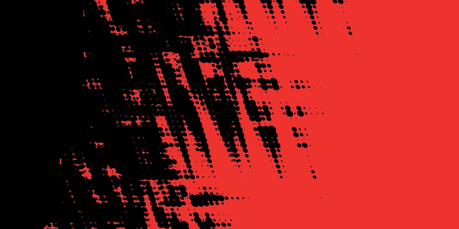 Halftone Burst Red Black