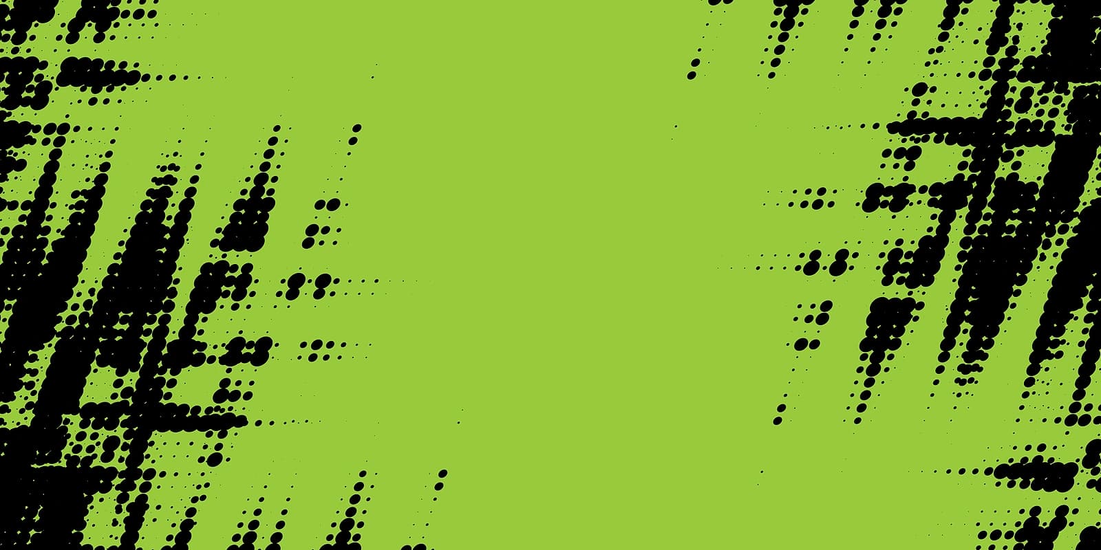 Halftone Frame Lime Green