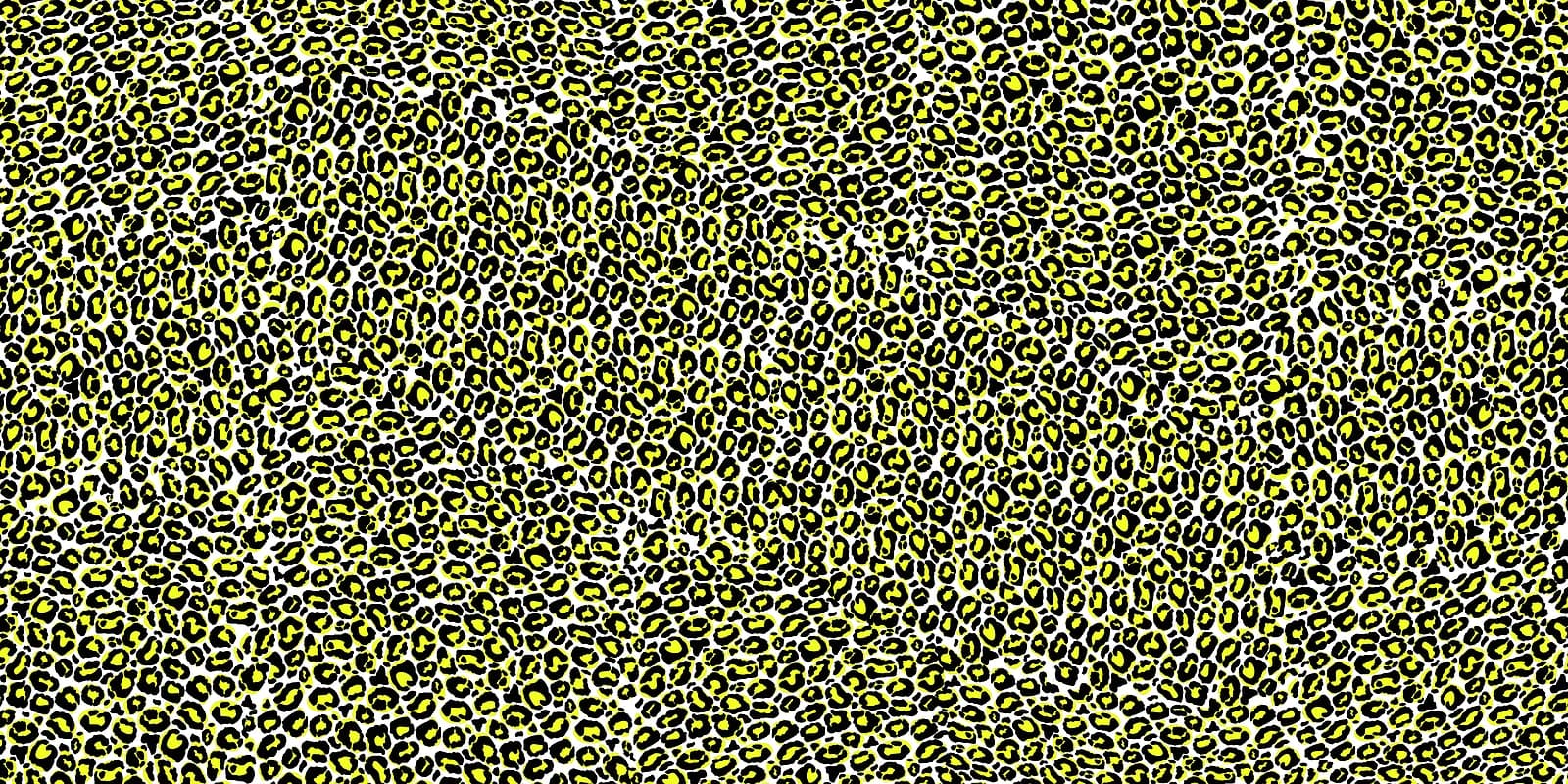 Neon Lime Leopard on White