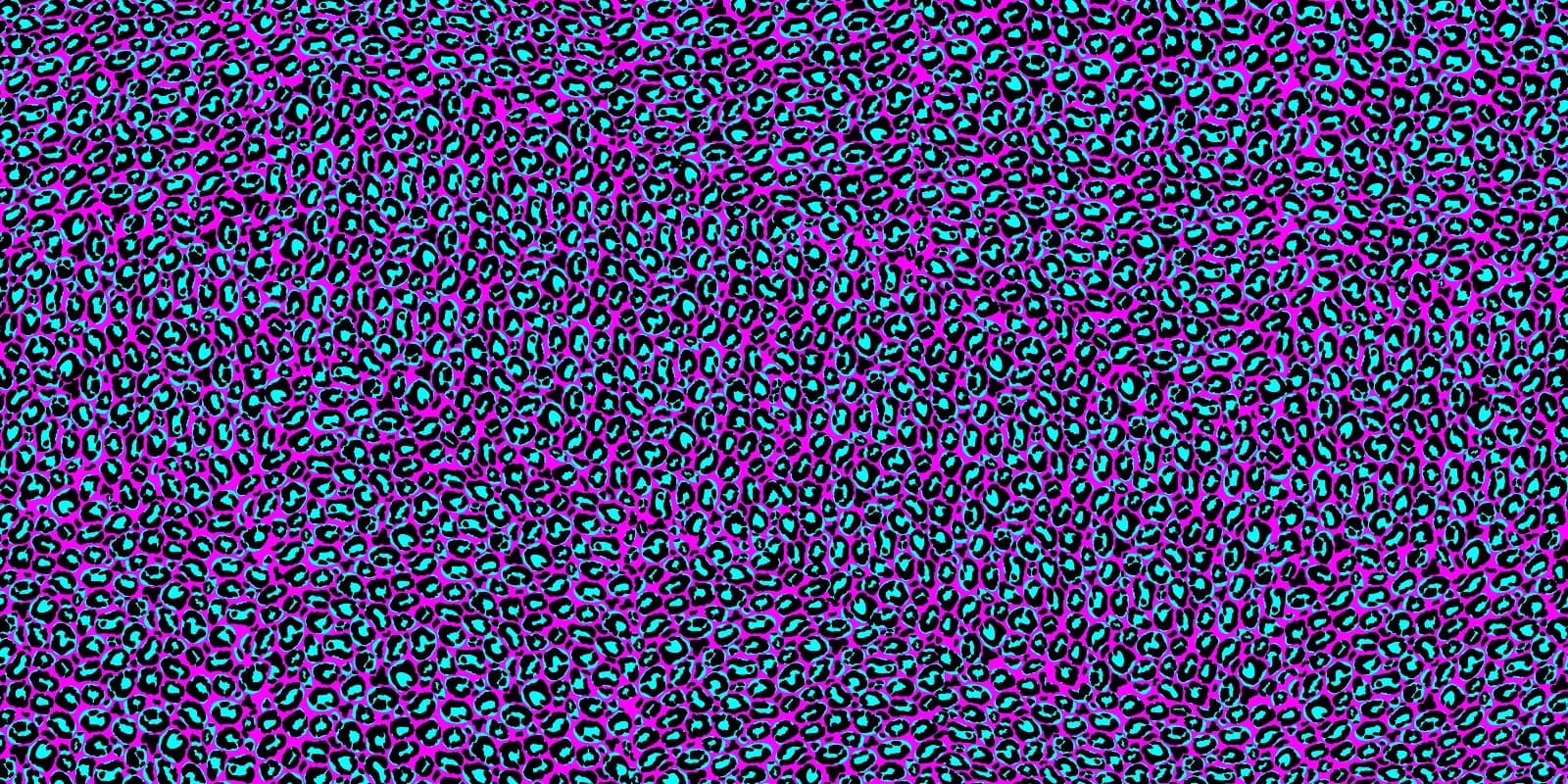 Rave Leopard Cyan Magenta