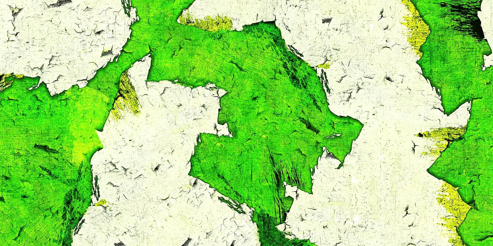Torn Poster Acid Green