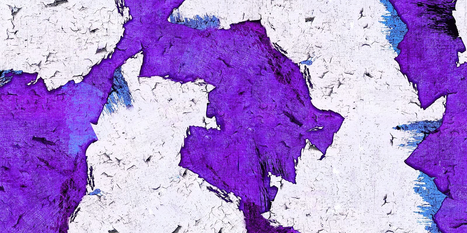 Torn Poster Violet Purple